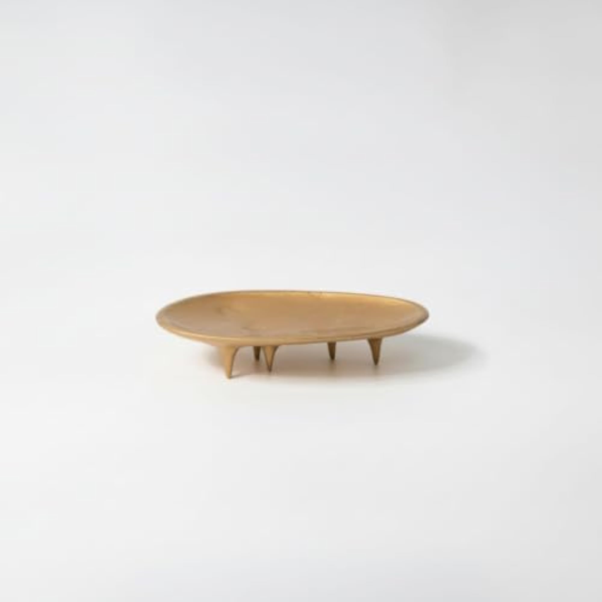 Resin Decorative Fruit Plate with Feet, Shallow Design