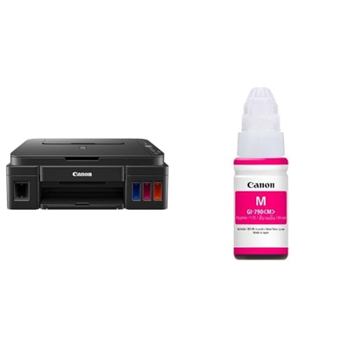 Image of Canon PIXMA MegaTank G2012 All in One (Print, Scan, Copy) Inktank Colour Printer with 2 Additional B