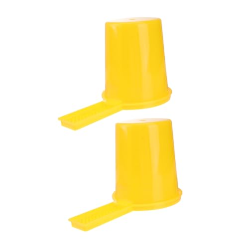 Milisten 2 Stück Tragbare Bienentränke mit Großem Fassungsvermögen Bienenfreundliche Rundtränke für Bienenstock-eingang Wasserdispenser zur Optimalen Hydratation Bienenfutterstation für