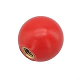 Niceminiwall Kugelmutter für Werkzeugmaschinengriff mit Kugel-Messingkern für Drehmaschine, Mechanik, Glasproduktion, Lebensmittelausrüstung und Holzverarbeitungsindustrie (M10-35Rot)