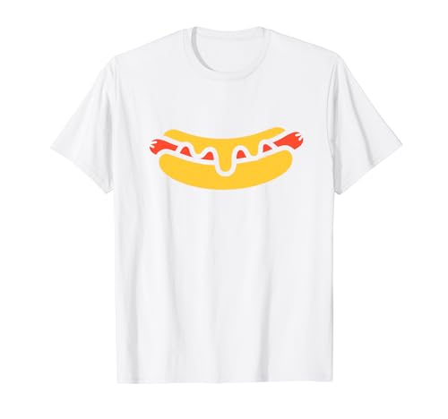 Hot dog minimalista comida rápida sencilla simple hot dog Camiseta