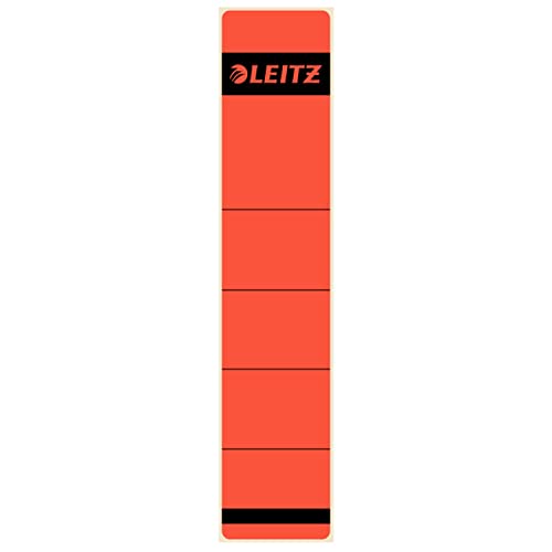 Leitz Étiquettes Autocollantes Classeur Levier Dos 50 mm Rouge 10 u