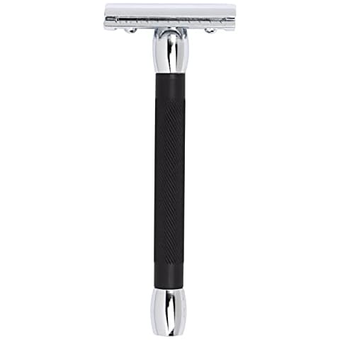 Rasoir Merkur Manche Long Noir Chrome Cover