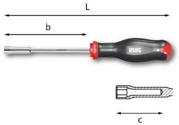 Chiave A Bussola USAG 12mm - Impugnatura Ergonomica Soft Grip - Foto 9