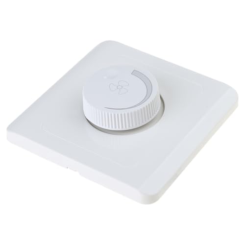 MEAKTSMI Regulador de velocidad ajustable sin niveles, ventilador de techo, interruptor de pared, regulador de velocidad oculto para oficinas en casa