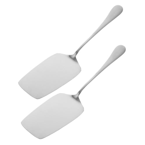 Homoyoyo 2 Pcs Stainless Steel Cake Server: Pie Cake Server Pizza Pastry Spatula For Weddings Parties Birthday Cutting And Serving Desserts Baking Settings