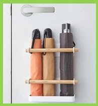 Image of The Better Home Umbrella Stand For Home (9cm) | Wooden Umbrella Holder | Wall Mounted Storage Organizer - Storage Organizer | Storage Rack | Organizer Items Stand