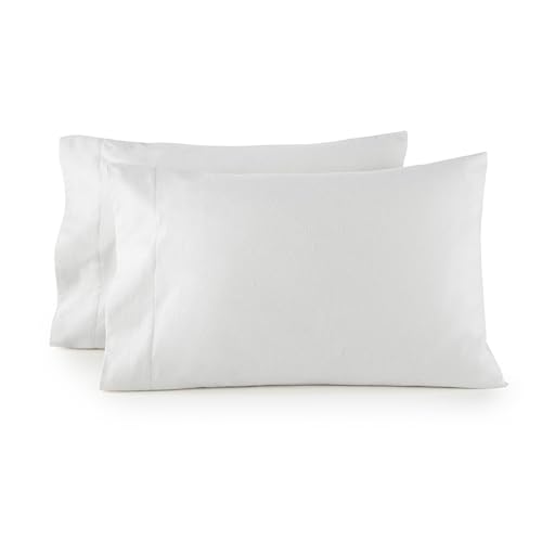 Image of Whisper Organics 100% Organic Cotton Flannel Pillowcases, Envelope Closure