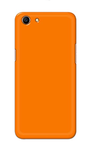Image of Plain Orange Hard Back Case Cover for Oppo A1 / Oppo A83, Oppo CPH1729 Back Cover -(J5) VNS2229