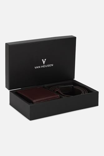 Image of Van Heusen Men Leather Belt & Wallet Combo Pack
