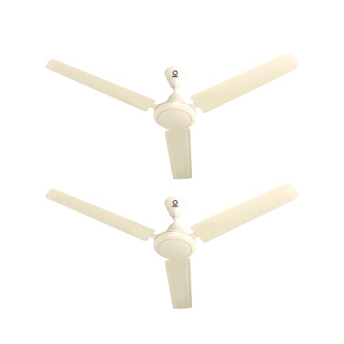 Image of Omen Changing Lives 1200mm Aeroclassic Ceiling Fan | BEE Star Rated | ISI Certified | High Performance for Home & Office | 2-Year Warranty | Pack of 2 (Ivory)