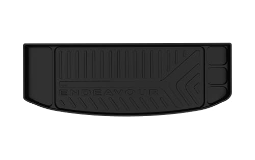 Image of GFX Car Trunk Rear Mat Boot Dicky Mat (After-Market) Compatible with Ford Endeavour ((2019-2021)) Black Custom Fit Heavy Duty TPV Material