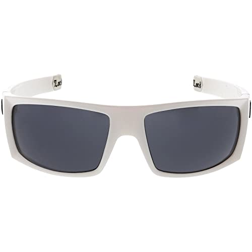 zeroUV - Large OG Old School Locs Hip Hop Fashion White Frame Dark Lens Square Sunglasses 65mm