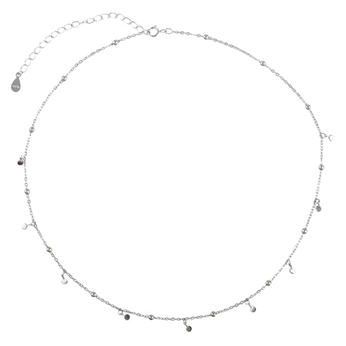 Chaîne de clavicule à pampilles en argent S925 pour sublimer vos tenues d'été