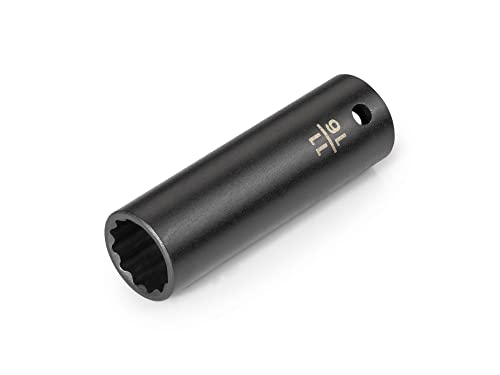Image of TEKTON 1 /2 Inch Drive x 11 /16 Inch Deep 12-Point Impact Socket | SID23217