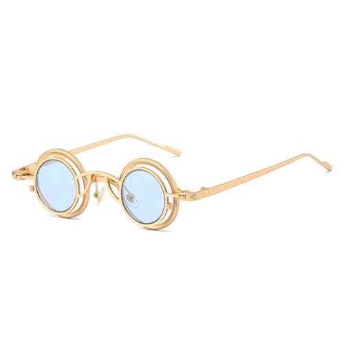 Lunettes de soleil rétro rondes UV400 : finis les reflets avec le titane léger