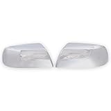 Trim Illusion Chrome Car Side Rear View Mirror Cover Caps Replacement Compatible with Toyota Tundra 2007-2021, Compatible with Toyota Sequoia 2007-2022, MC329