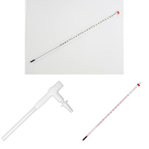 SP Bel-Art H-B DURAC Plus Liquid-in-Glass Thermometer (20-500F) with SP Bel-Art Vacuum Aspirator Pump & SP H-B DURAC Lab Thermometer (-20 to 150C) (3 Items)