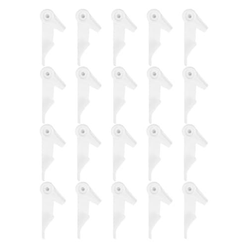 FOMIYES 20 Piezas Clip de Luz de Techo Led, Hebilla de Fijación de Plástico Engrosada para Lámpara de Techo, Abrazaderas Fijas Resistentes para Montaje Seguro en Hogar y Cocina