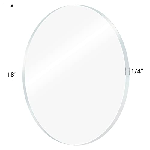 Image of 1 Pieces 1 /4 inch Round Plexiglass Sheet, 18 Inch Diameter Clear Acrylic Circle, Round Cake Disk Acrylic Sheet, Plexiglass Table Top, Acrylic Backdrop