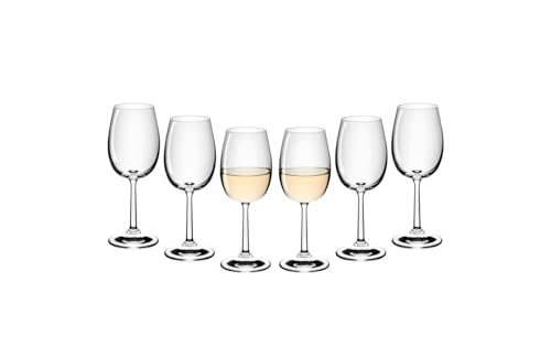 Gerlach 1760 Juego De 6 Copas De Vino Blanco, 280 Ml, De Cristal, Apta Para Lavavajillas, Caudal