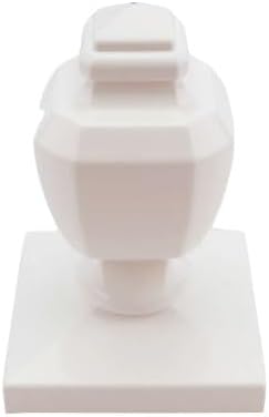 5" x 5" Vinyl Post Cap - Coachman - White (2 Pack)