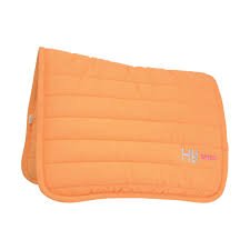 HySpeed Neon Reversible Comfort Poly Saddle Pad/Saddlecloth - Bright Orange