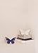 LLADRÓ Butterfly Figurine. Golden Luster & Blue. Porcelain Butterfly Figure.