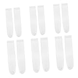 Abaodam 6 Paare Sublimationssocken Weiß Gerade Blanko DIY Baumwolle Socken Atmungsaktiv Elastisch Für Heat Transfer Druck Personalisierte Designs