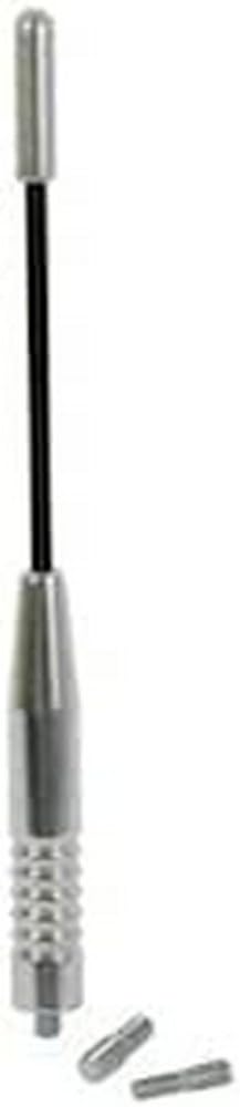SILVER ALL RIDE 5/6MM UNIVERSAL ALUMINIUM MAST FOR CAR ANTENNA AM/FM NEW RELIABL