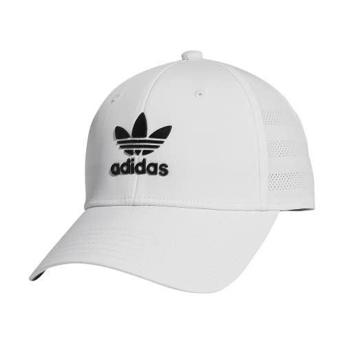 Adidas Originals Kids-Boy's/Girl's Beacon Strapback Cap, White/Black, One Size #TOP19