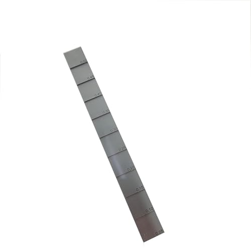 YFYIQI 10 Step 1mm 2mm 3mm 4mm 5mm 6mm 7mm 8mm 9mm 10mm 1018 Steel Ultrasonic Thickness Gauge Calibration Block