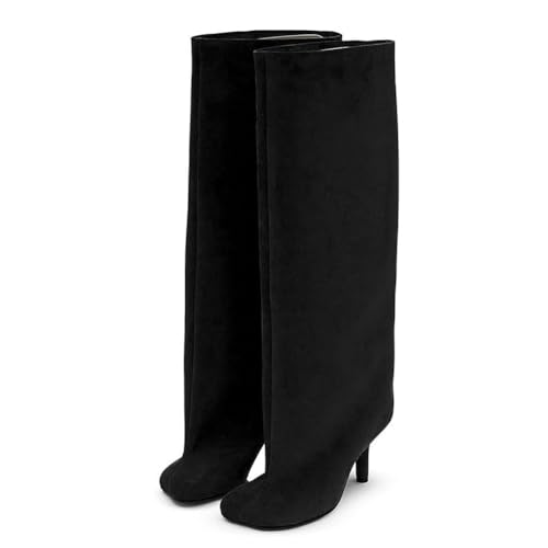 Bottes slouchy d'automne hiver en suède pour look décontracté chic - 6