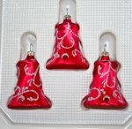Baumschmuckset 39 Teile - Mundgeblasen - Roter Eislack - Lauschaer Glaskunst - Weihnachten