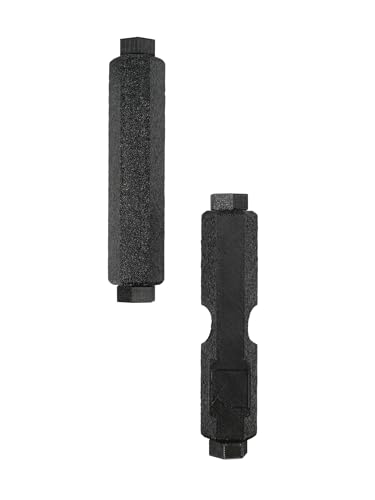 Treppenschutzgitter ohne Bohren, Kindersicherung & Haustierschutz für offene Treppenstufen, Schwarz (1, L 91 cm)