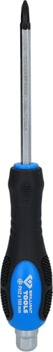 BRILLIANT TOOLS BT034810 Destornillador de estrella con tapa protectora de impactos, PH2 [Powered by KS TOOLS]