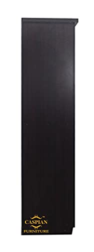 Image of CASPIAN Engineered Wood 2 Door Wardrobe (Black) | Pre-Assembled Furniture | Cupboard /Almirah for Bedroom, Office & Kid's Room | Home Clothes Storage Organizer with 5 Shelves & 2 Drawers