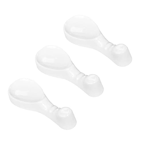 Pirhosigma 3 piezas de soporte para palillos en forma de pipa de porcelana, soporte para cuchara, cuchillo y tenedor para cena, hornear, barbacoa y cocinar