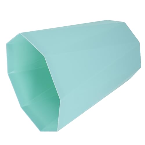 Caneca de basura pequeña rectangular de plástico verde miniatura 1