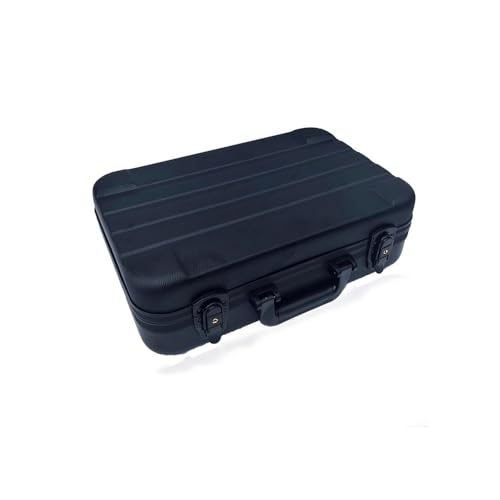 Cenz-888 Tool Box Storage Black Plastic Toolbox Lightweight Waterproof Storage Box Sample Display Toolbox Household Wrench Sorting Box Portable Tool Box