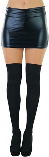 Image of ToBeInStyle Women's Full Footed Pantyhose with Thigh High Designs