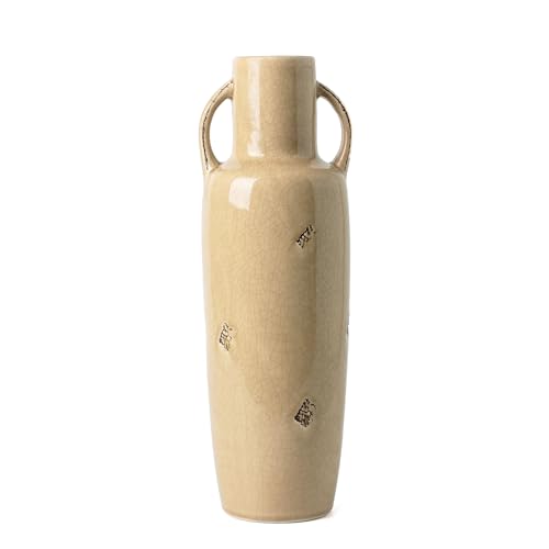 VICTOR-TERESA-Tall-Vase-for-Flowers-Rustic-Beige-Floor-Vases-for-Pampas-Grass-Modern-Farmhouse-Decorative-Large-Vases-for-Mantel-Accent-Living-RoomBookshelf-Centerpieces-Home-Decor-151inch