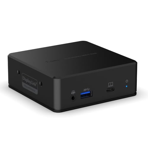Belkin USB-C Dual Display Docking Station (85W PD) Type C Hub, Dual 4k Monitor Display, Dual HDMI, Thunderbolt, USB, Ethernet Ports, for MacBook Pro, iPad Pro and Chromebook Laptop - Black