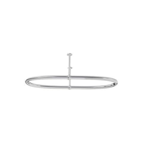 Aquaworld Ceiling Mounted Oval Shower Curtain Rail Cover