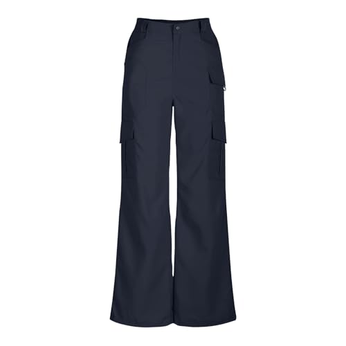 Women's Wide Leg Cargo Pants Tactical Pants Casual Work Pants High Waist Trouser Pants Baggy Cargo Pants with Pockets3