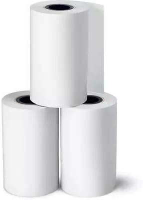 Three rolls of ReceiptRoll thermal paper stacked vertically