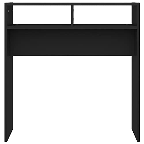 Console Homgoday noire table console gain de place maison - 6