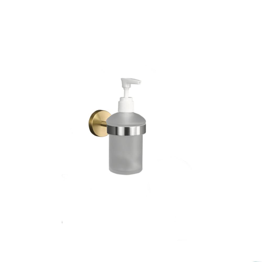 Portasciugamani in acciaio inox spazzolato e oro, porta carta igienica, porta scto e oro, porta carta igienica, porta scopino, portasciugamani, accessori per il bagno, distributore di sapone