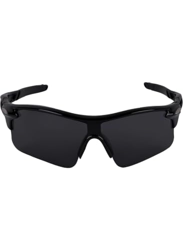 Image of Sports Sunglasses for Men & Women | UV400 Protective Shield Lens | Lightweight Cycling, Running, Driving, Cricket, Fishing & Outdoor Wraparound Sunglasses