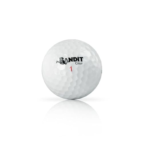 Bandit Maximum Distance Golf Balls, (One Dozen, White)